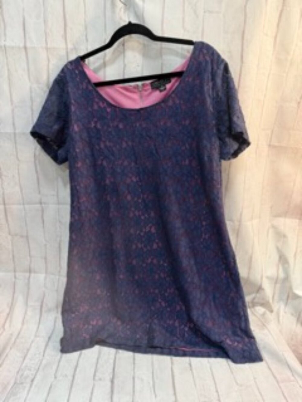Forever 21 2X Navy and Hot Pink dress